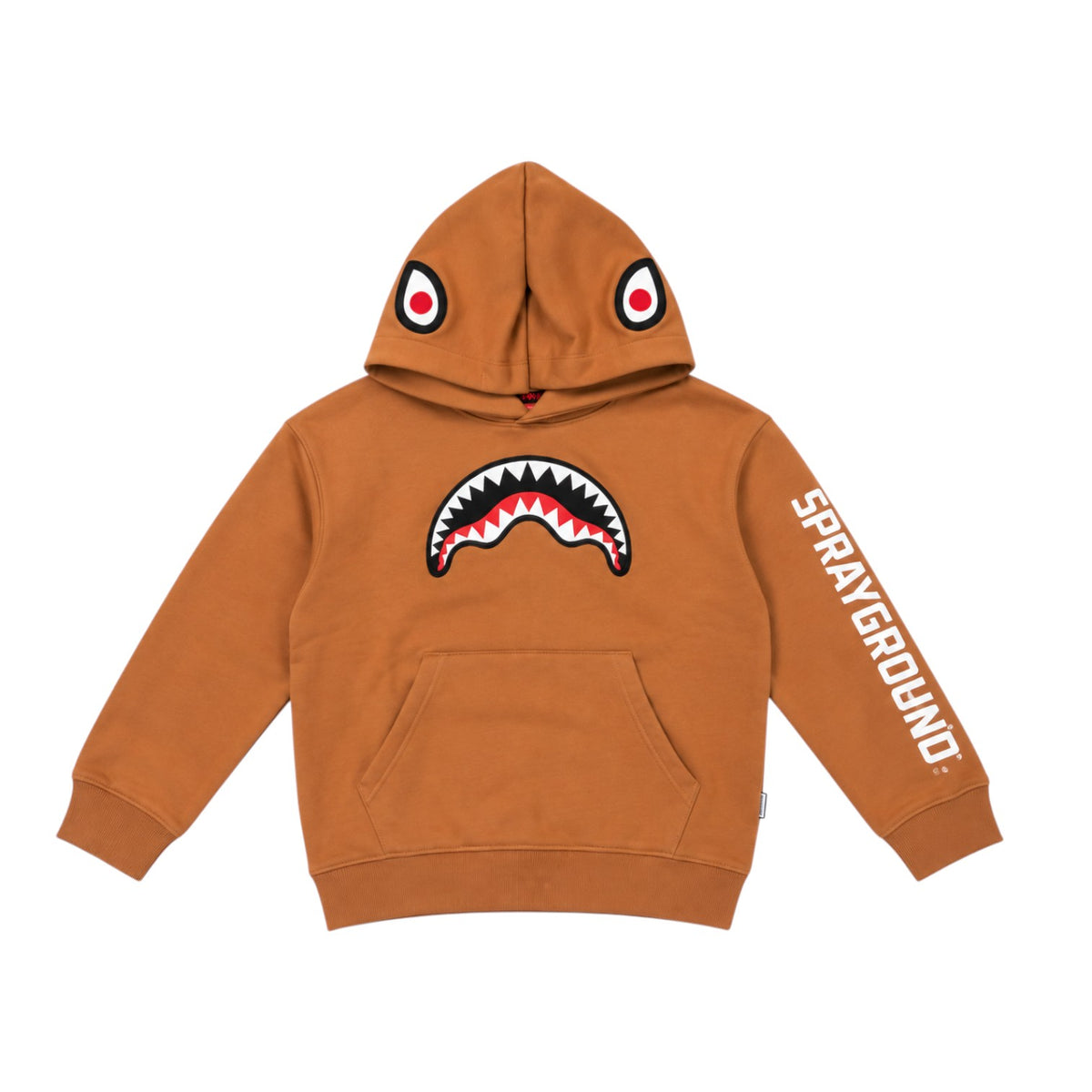 Sprayground Shark Over Hoodie Brown Felpa con cappuccio