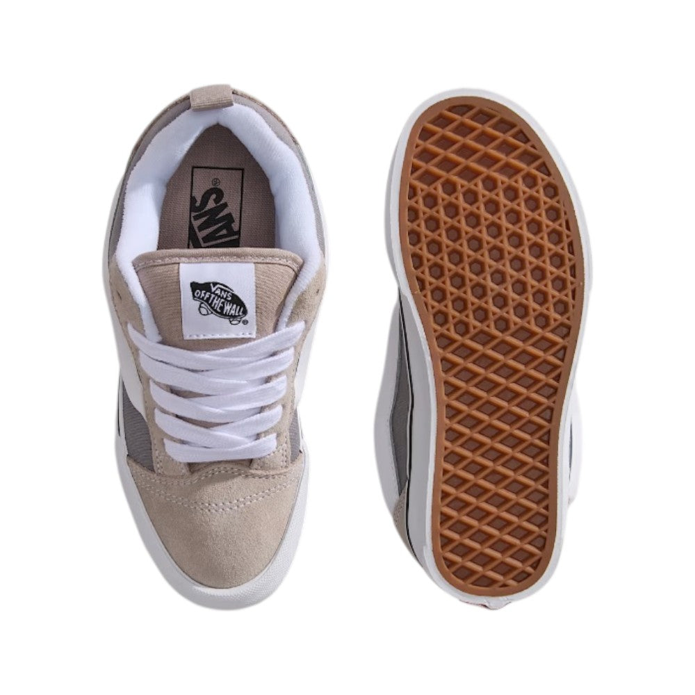 Vans Old Skool Sneakers Bambino Beige & Grey in Suede e Tela