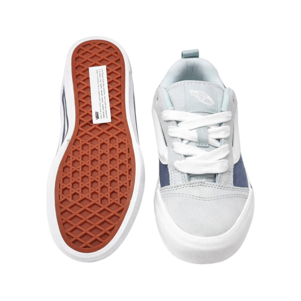 bassa lacci telaVans Old Skool Sneakers Bambino Sky e Azzurro in Suede e Tela