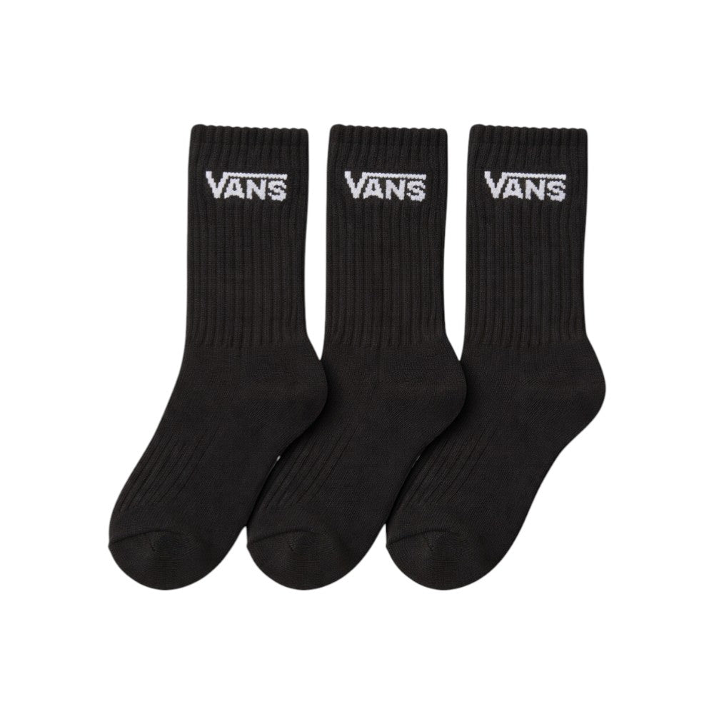 Tris Calze Bambino Nere 3 Paia con Logo a contrasto VANS – VN000Q1PBLK