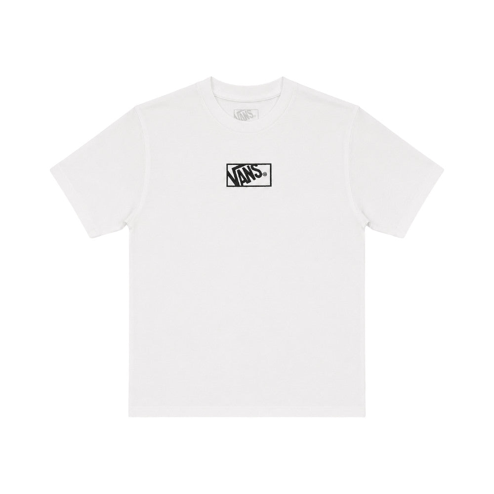 T-Shirt Vans Bambino Bianca con Logo – VN000RBCWHT