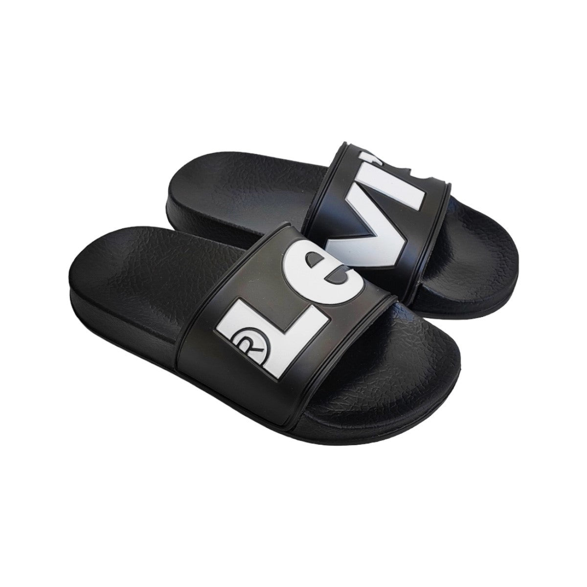 Levi's Ciabattina Slide Bianca Logata Bambino