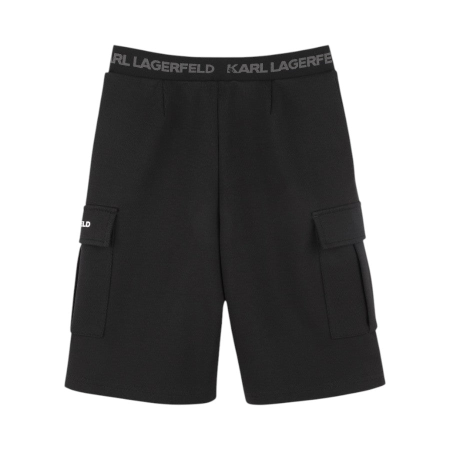 Bermuda KARL LAGERFIELD Ragazzo Black cargo –  Z30412