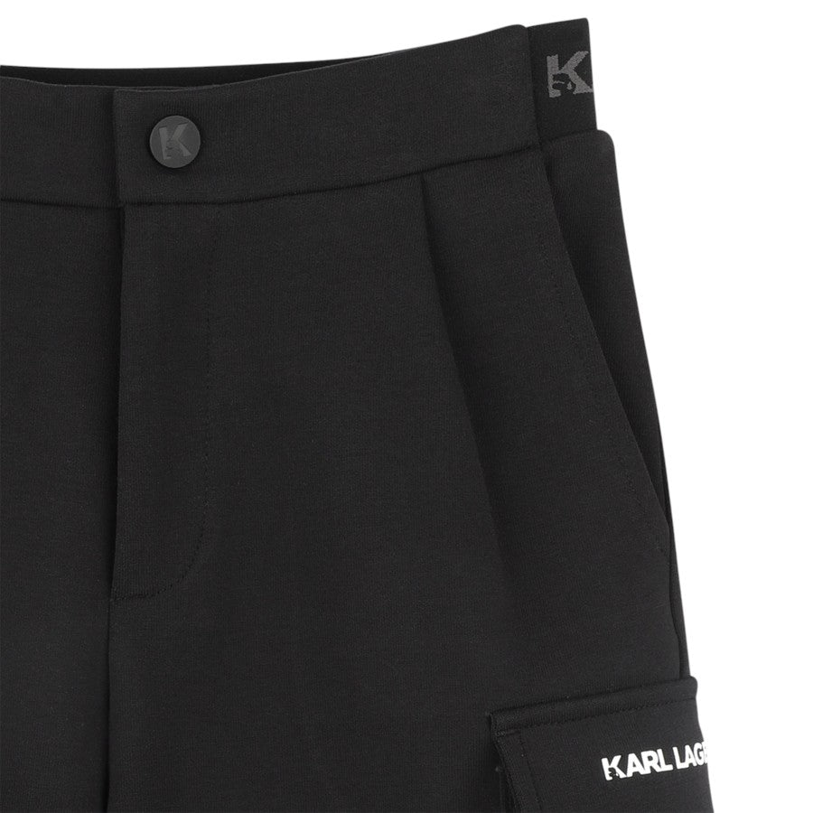 Bermuda KARL LAGERFIELD Ragazzo Black cargo –  Z30412