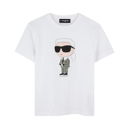 T-shirt KARL LAGERFELD Bambino-Ragazzo Bianco – G30437