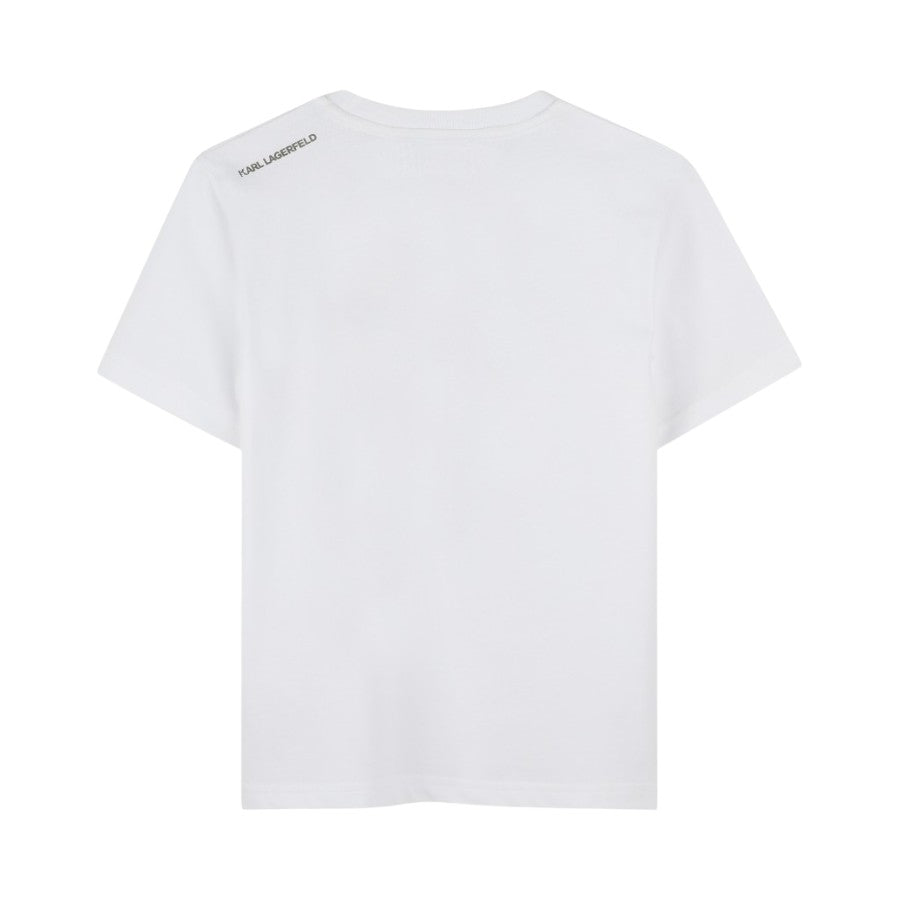 T-shirt KARL LAGERFELD Bambino-Ragazzo Bianco – G30437
