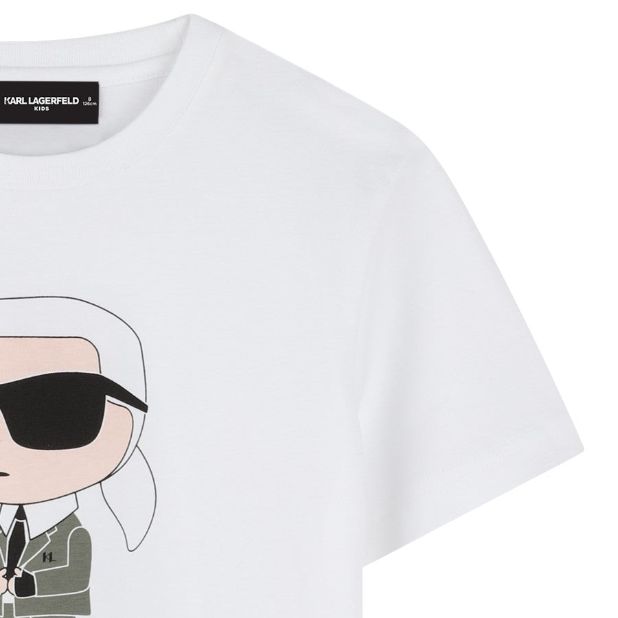 T-shirt KARL LAGERFELD Bambino-Ragazzo Bianco – G30437