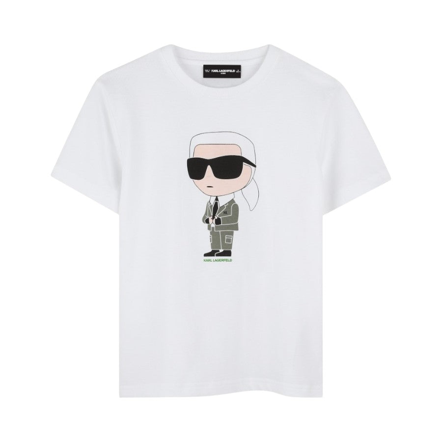 T-shirt KARL LAGERFELD Bambino-Ragazzo Bianco – G30437