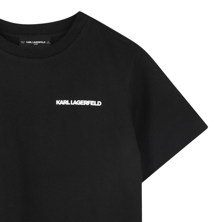 T-shirt KARL LAGERFELD Ragazzo Black stampa posteriore – G30440
