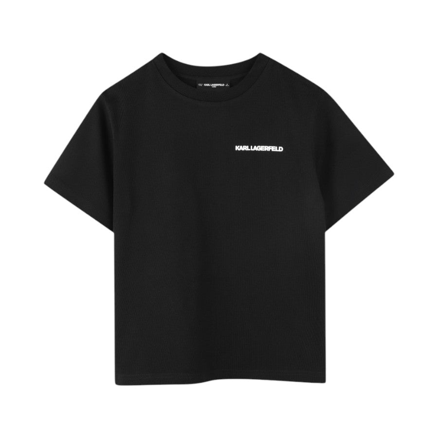 T-shirt KARL LAGERFELD Ragazzo Black stampa posteriore – G30440