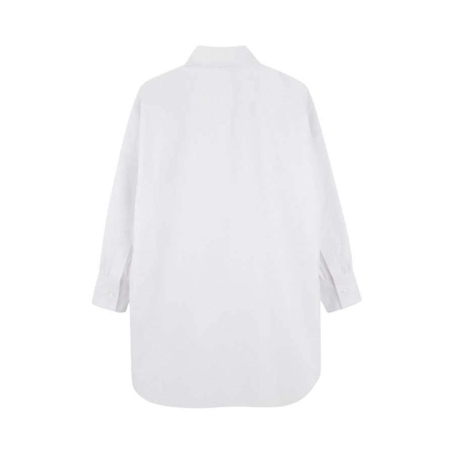 Camicia KARL LAGERFELD Bambina-Ragazza Bianco con lettere strassinate – G30463