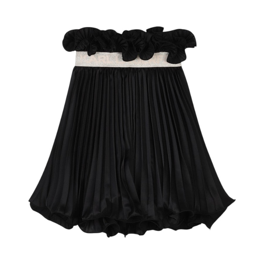 Gonna KARL LAGERFELD Ragazza Nero plissé – G30475
