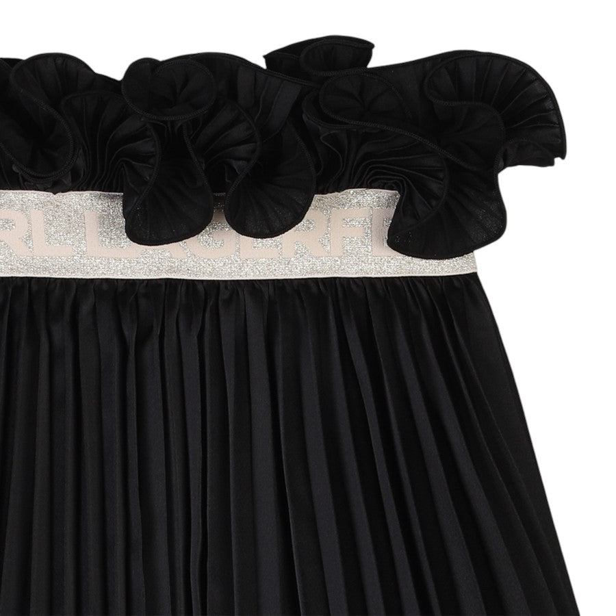 Gonna KARL LAGERFELD Ragazza Nero plissé – G30475